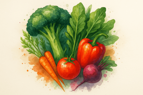 Kolorowy bukiet warzywny